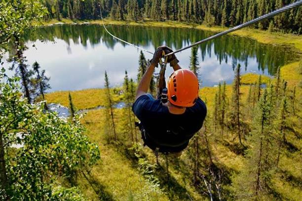 zipline over lake