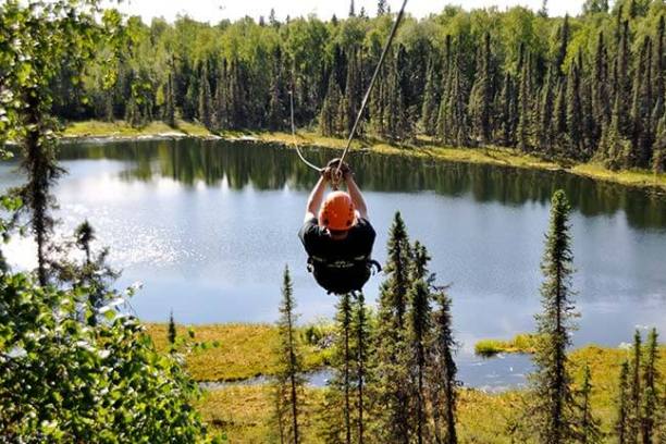 zipline over lake